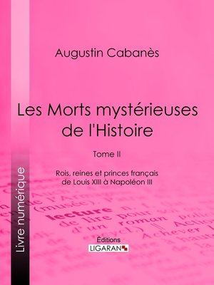 cover image of Les Morts mystérieuses de l'Histoire
